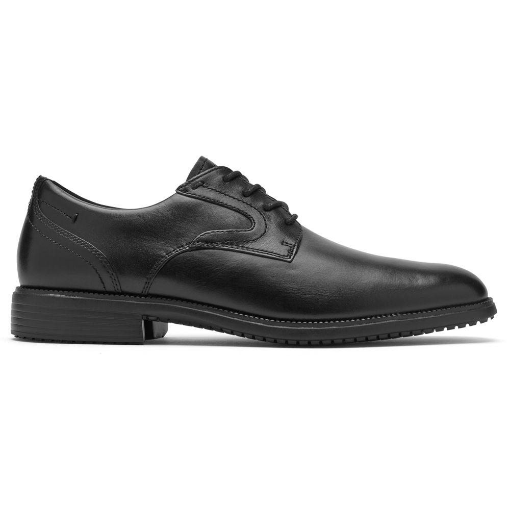 Rockport Men's Total Motion Dressport Plain Toe Oxfords - Black - USA (3261YQSUO)